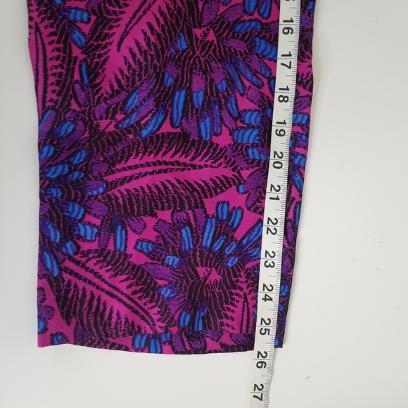 NWT J. Crew Silk Floral Midnight Fuchsia Strappy Jumpsuit Size 4 Pockets - Picture 5 of 16